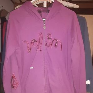 Volcom Women's Large Full-Zip Hooded Jacket